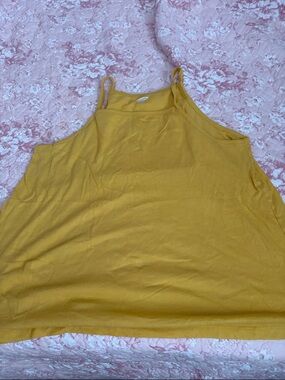 Old Navy Mustard Yellow Spaghetti Strap Tank Top
